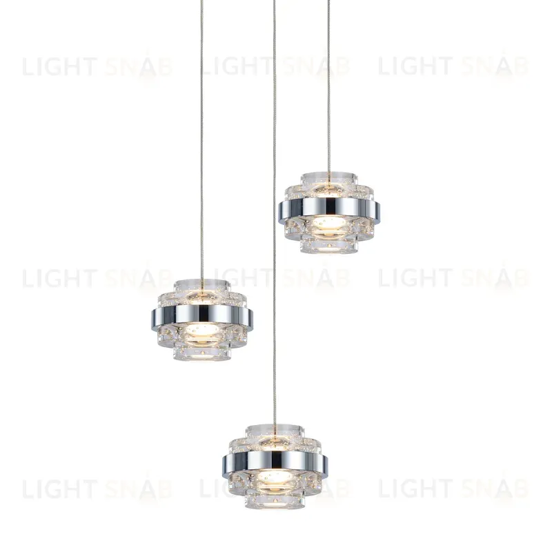 Подвесной светильник Delight Collection MD22030002 MD22030002-3A chrome/clear MD22030002-3A chrome/clear