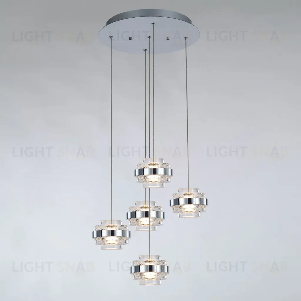 Подвесной светильник Delight Collection MD22030002 MD22030002-5A chrome/clear MD22030002-5A chrome/clear