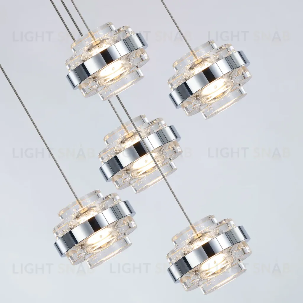 Подвесной светильник Delight Collection MD22030002 MD22030002-5A chrome/clear MD22030002-5A chrome/clear
