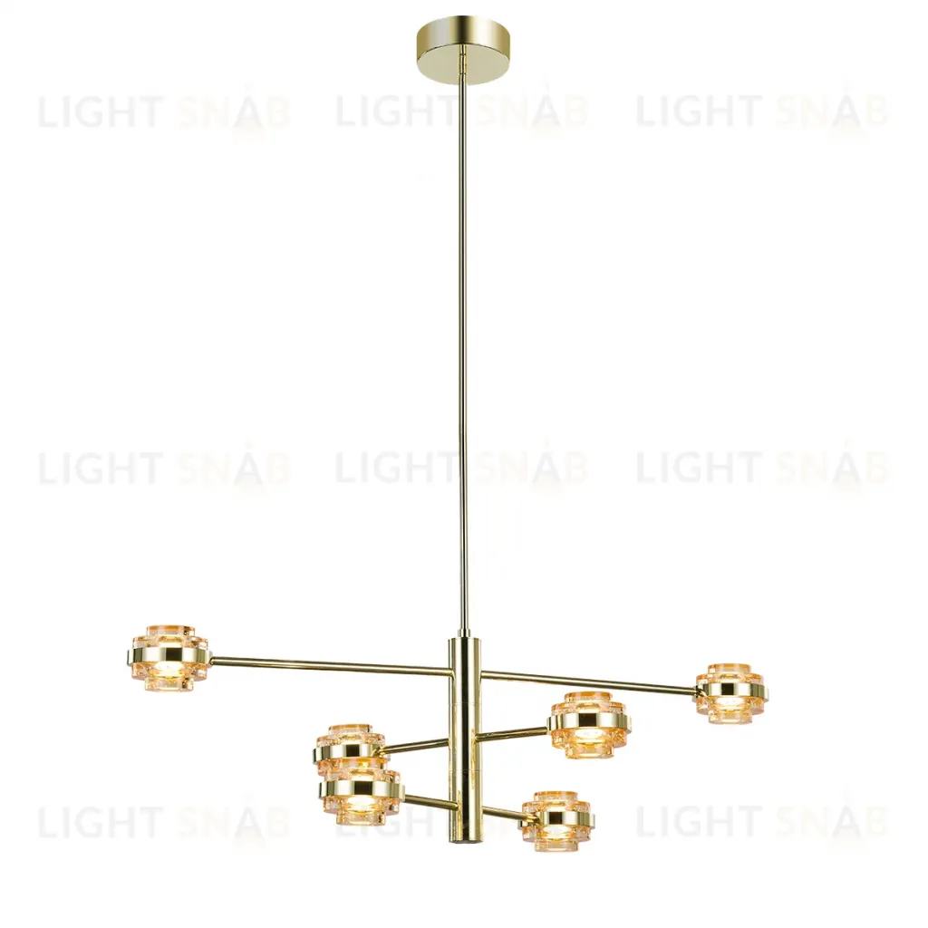 Люстра на штанге Delight Collection MD22030002 MX22030002-6A gold/champagne MX22030002-6A gold/champagne
