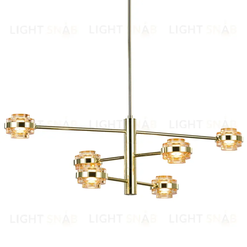 Люстра на штанге Delight Collection MD22030002 MX22030002-6A gold/champagne MX22030002-6A gold/champagne