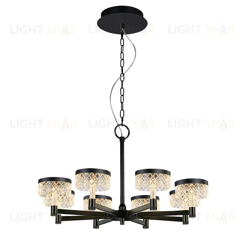 Подвесная люстра Delight Collection MD21020075 MD21020075-8A matt black MD21020075-8A matt black