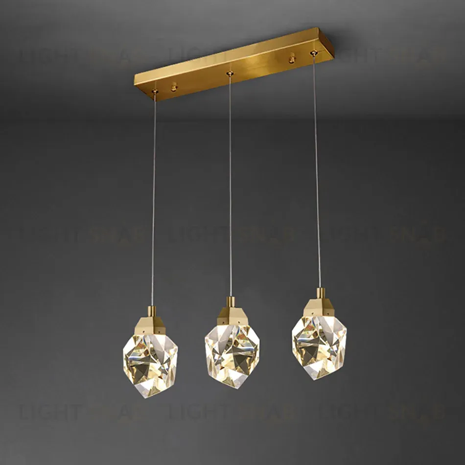 Подвесной светильник Delight Collection Crystal rock II 9701P/3L brass 9701P/3L brass