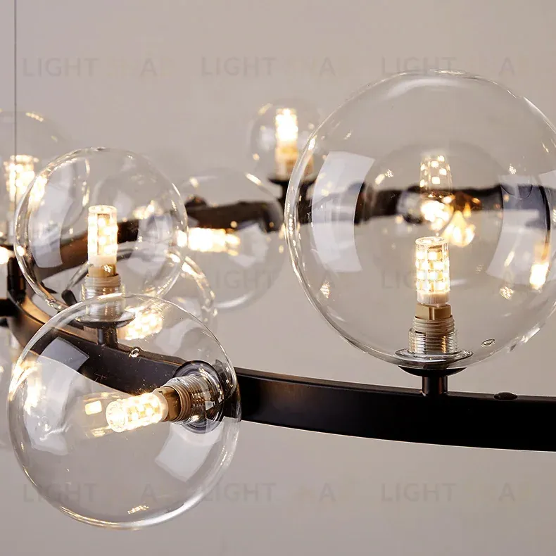 Подвесной светильник Delight Collection Art Deco Bubble 8828P/L black/clear 8828P/L black/clear