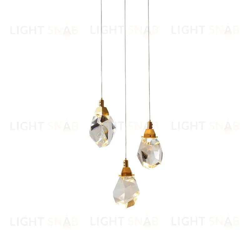 Подвесной светильник Delight Collection Crystal rock II 9701P/3R brass 9701P/3R brass