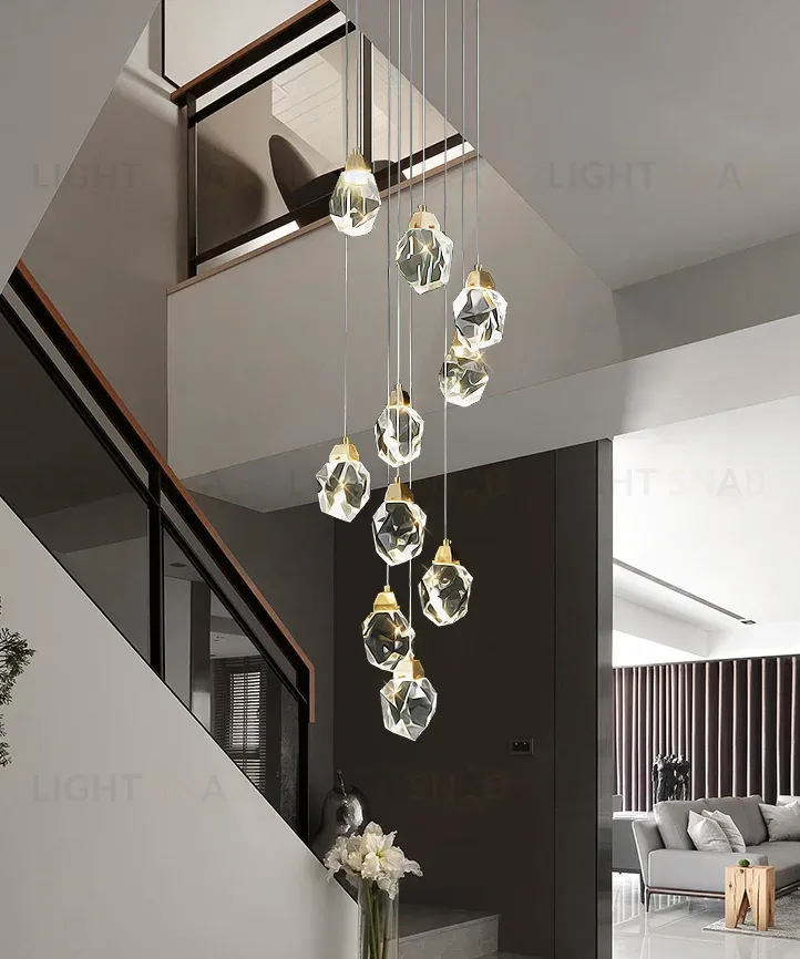 Подвесной светильник Delight Collection Crystal rock II 9701P/10R brass 9701P/10R brass