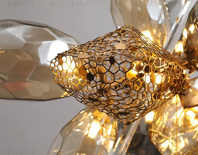 Подвесная люстра Delight Collection Britannica 8898P/AS gold/smoky 8898P/AS gold/smoky