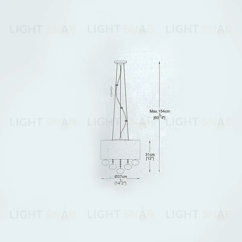 Подвесная люстра Delight Collection Andromeda P0173-05C P0173-05C