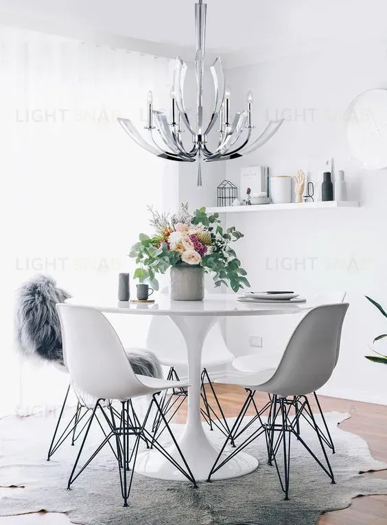 Подвесная люстра Delight Collection Ice Kingdom P68028L-6 chrome P68028L-6 chrome
