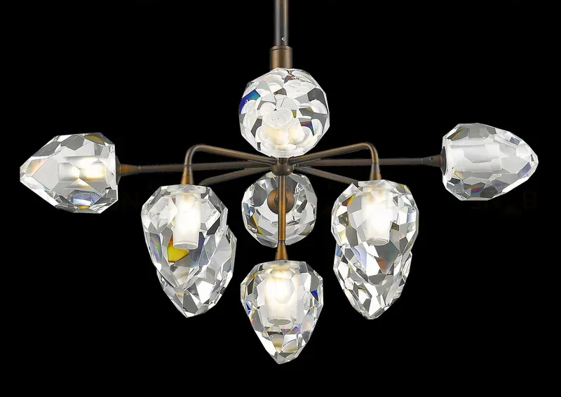 Подвесная люстра Delight Collection On the Rocks P68038L-9 gold P68038L-9 gold