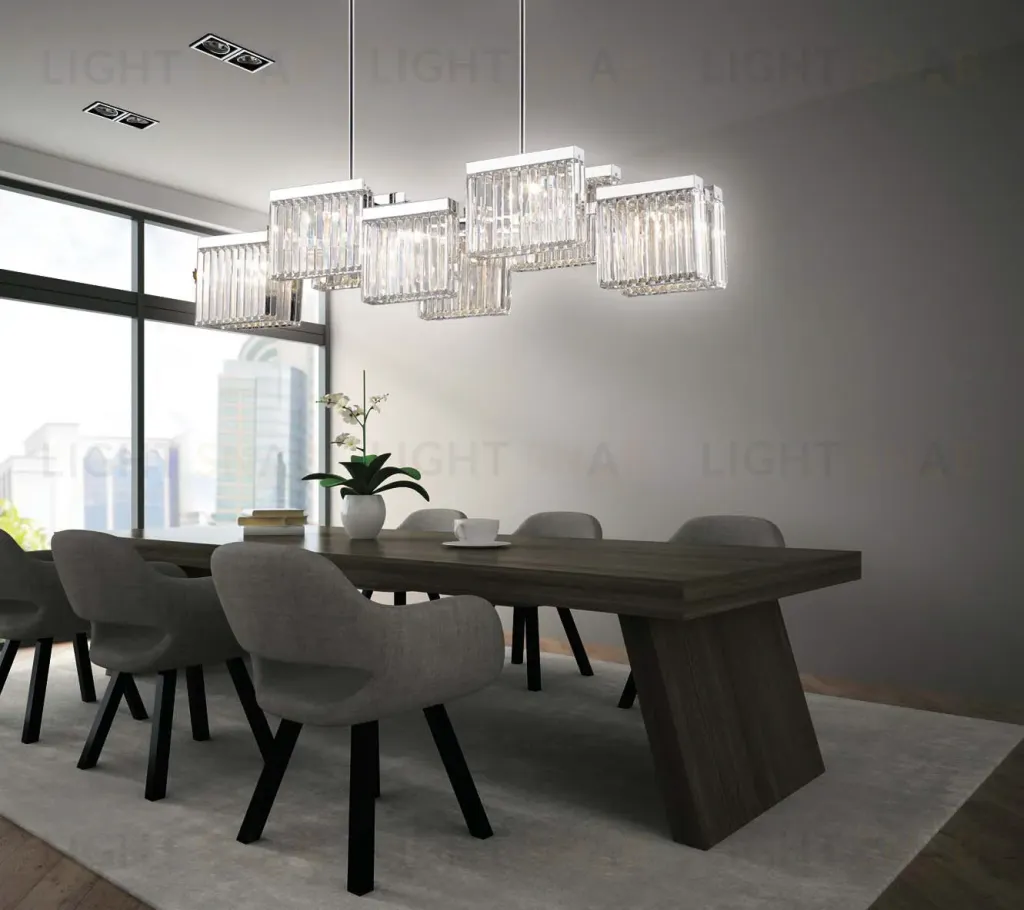 Люстра на штанге Delight Collection Broadway EP68031L-10 chrome EP68031L-10 chrome