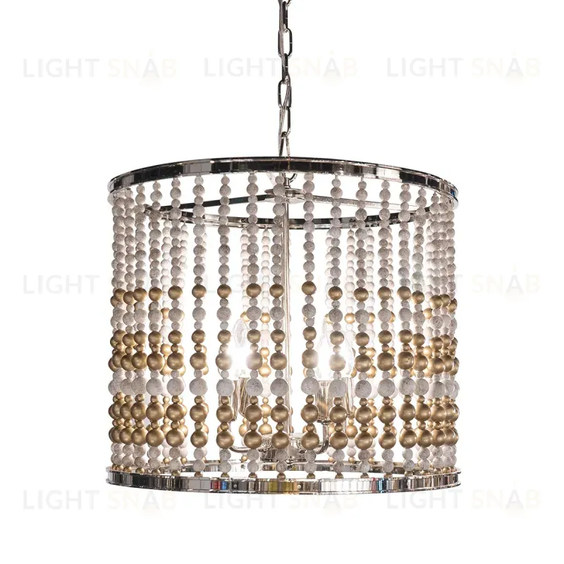 Подвесная люстра Delight Collection Wood Light KW0783P-4 silver KW0783P-4 silver