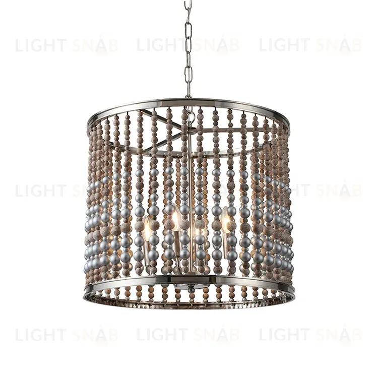 Подвесная люстра Delight Collection Wood Light KW0783P-4 silver KW0783P-4 silver