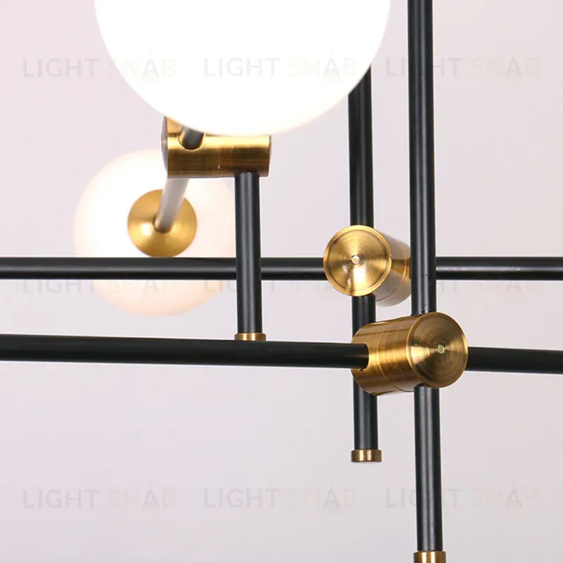 Люстра на штанге Delight Collection Bistro Globe 9389P/6 black/gold 9389P/6 black/gold