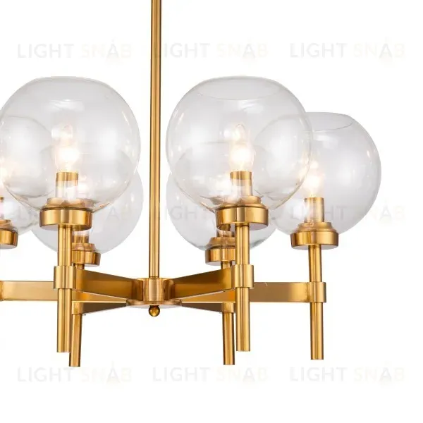 Люстра на штанге Delight Collection Jade KM1106P-6 brass KM1106P-6 brass