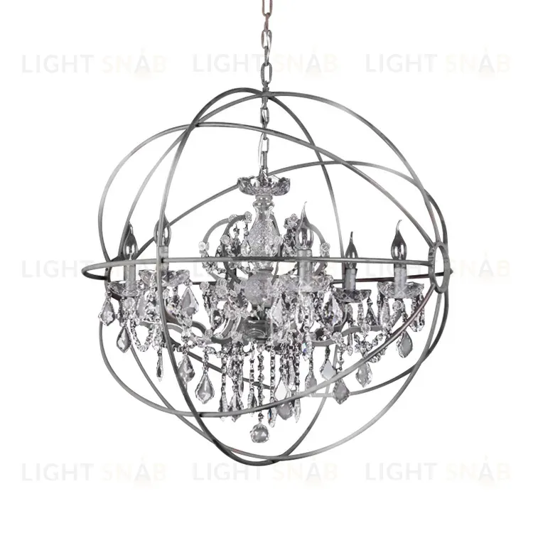 Подвесная люстра Delight Collection Foucault'S Orb 5014-D6 chrome 5014-D6 chrome