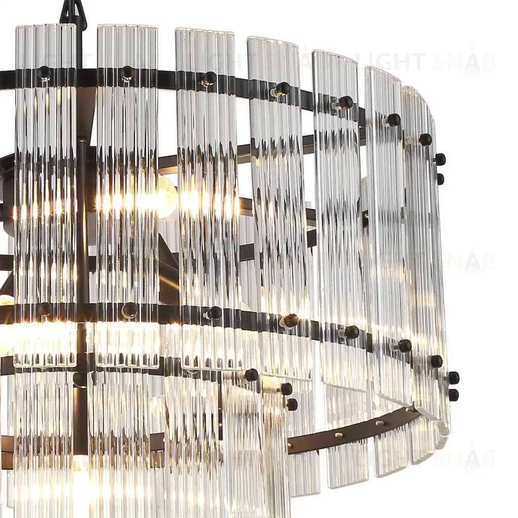 Подвесная люстра Delight Collection Ruby KG1112P-7 black/clear KG1112P-7 black/clear