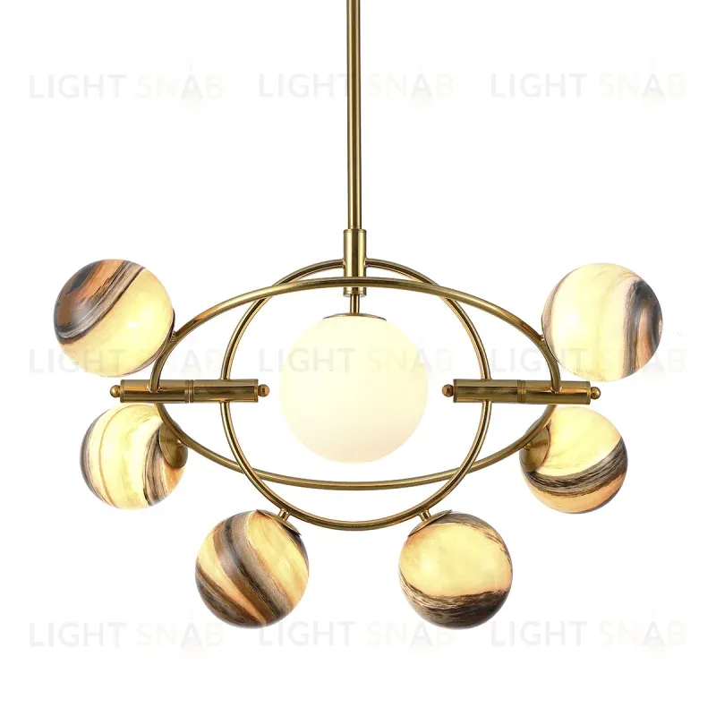 Люстра на штанге Delight Collection Planet KG1122P-7B brass KG1122P-7B brass