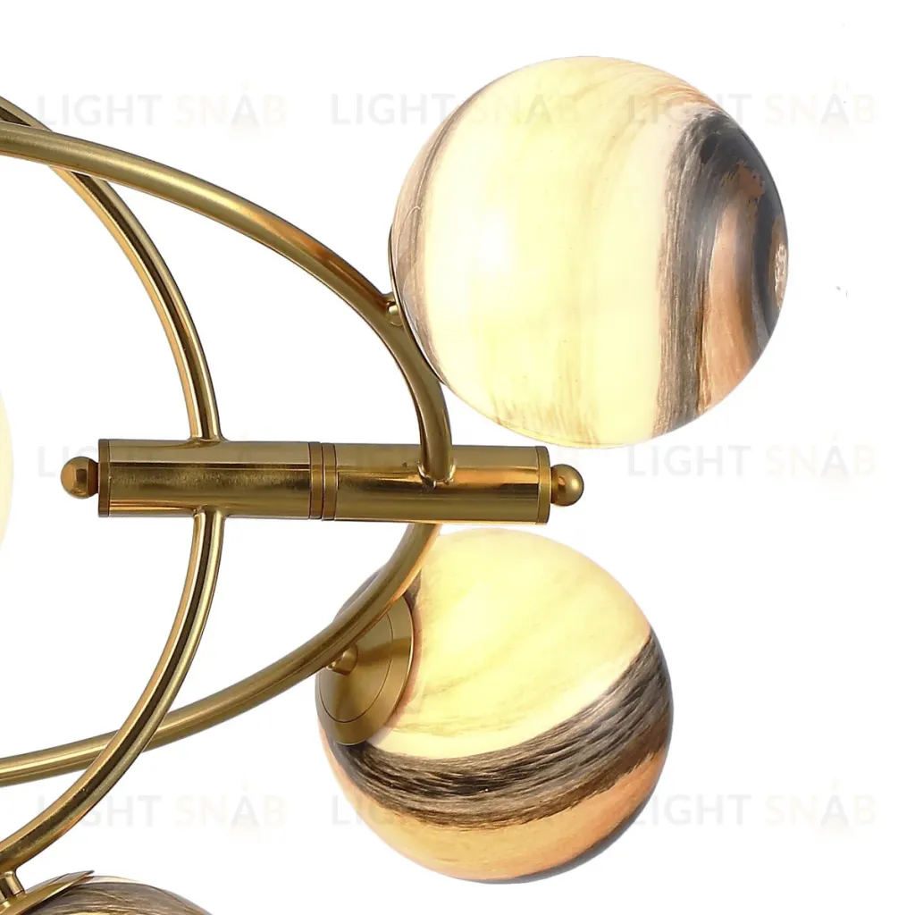 Люстра на штанге Delight Collection Planet KG1122P-7B brass KG1122P-7B brass