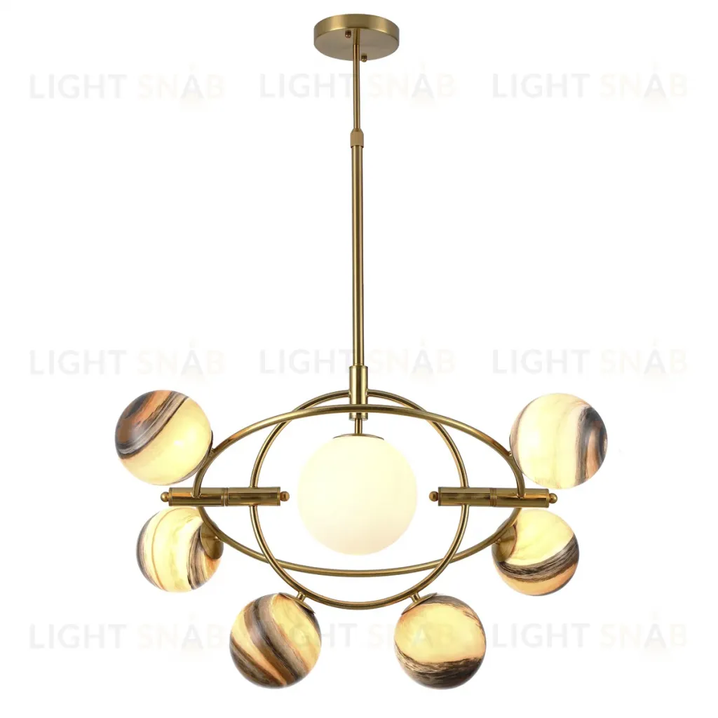 Люстра на штанге Delight Collection Planet KG1122P-7B brass KG1122P-7B brass