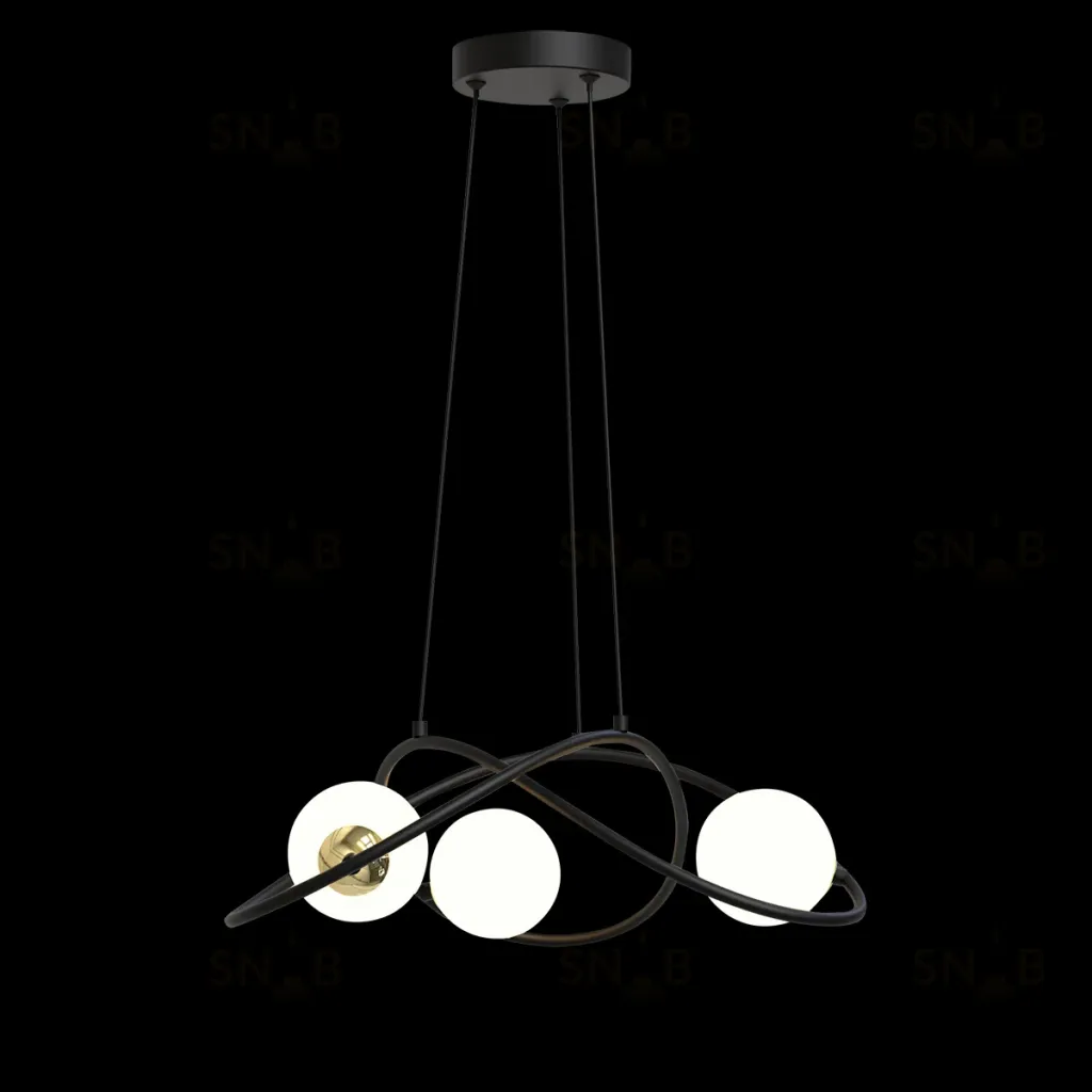 Подвесная люстра Delight Collection P0691-3A black P0691-3A black