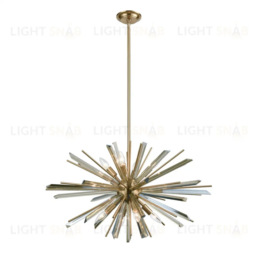 Люстра на штанге Delight Collection P68112-8AB antique brass P68112-8AB antique brass