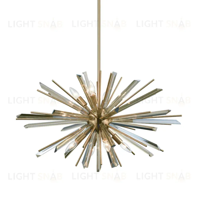 Люстра на штанге Delight Collection P68112-8AB antique brass P68112-8AB antique brass