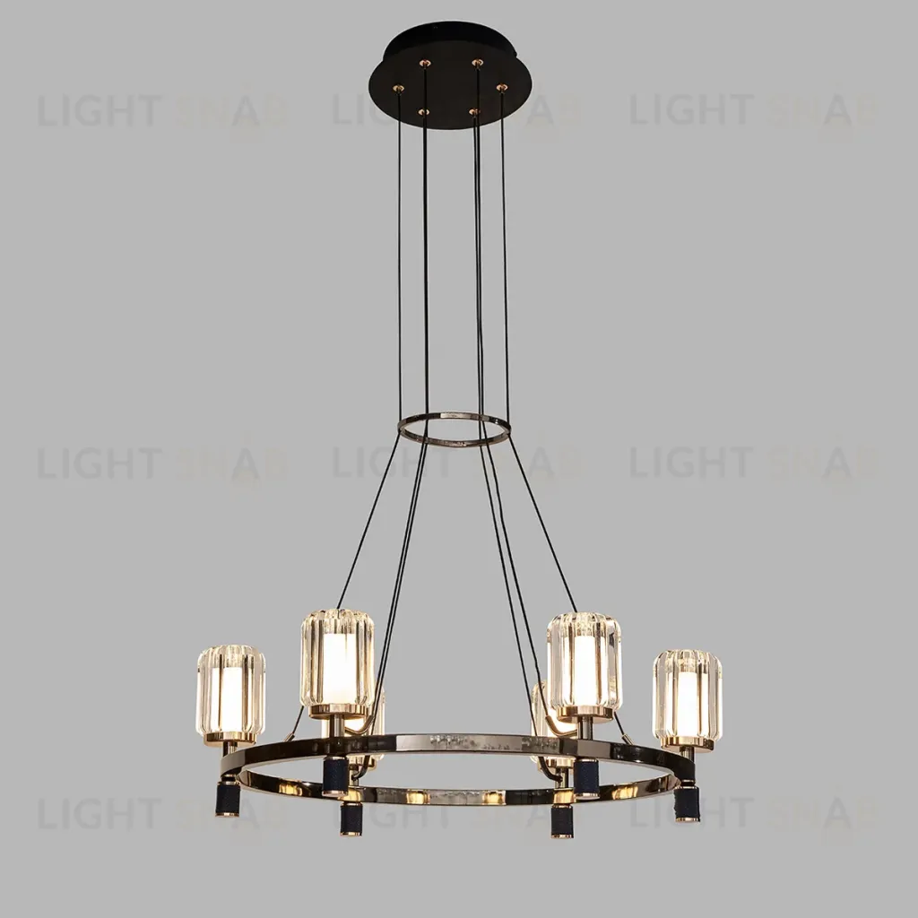 Подвесная люстра Delight Collection P0738-6A gold/pearl black P0738-6A gold/pearl black