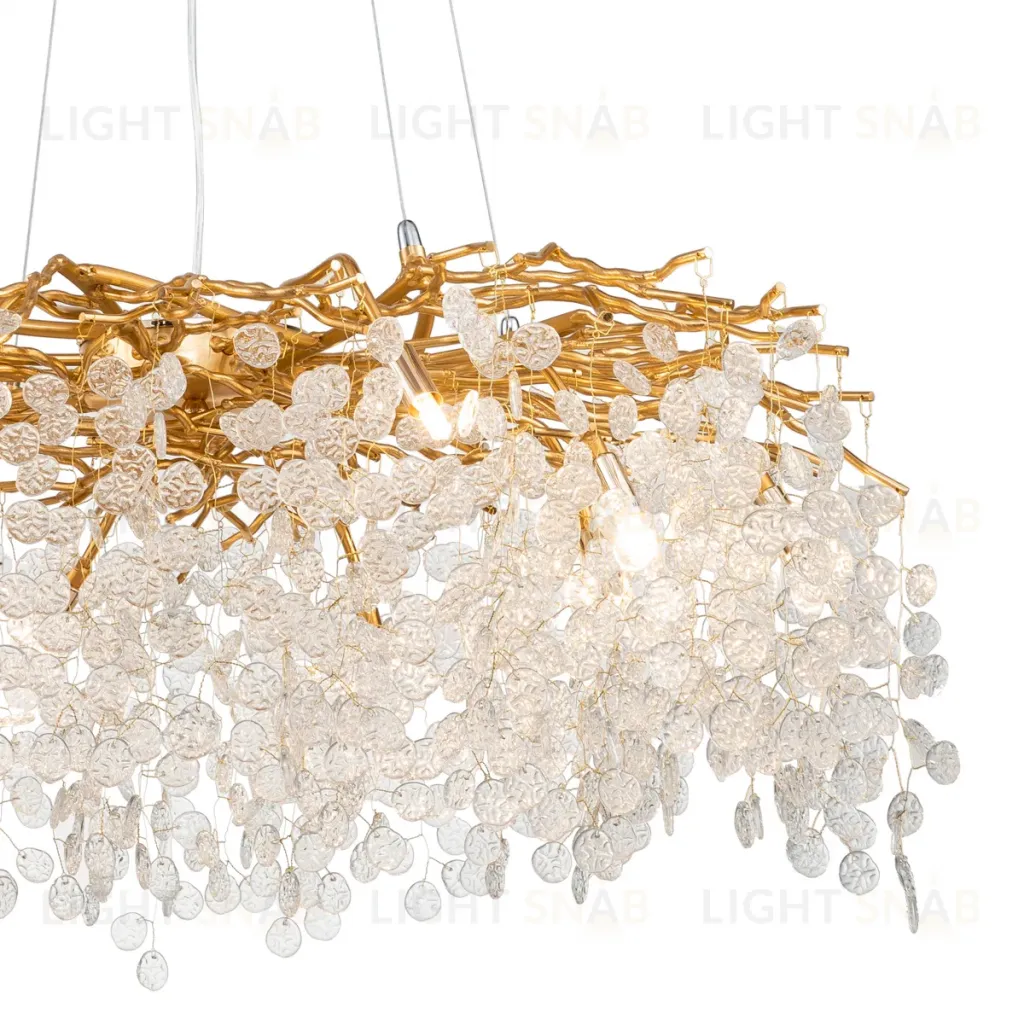 Подвесная люстра Delight Collection Shiro-noda FTB006R-100 brass/clear FTB006R-100 brass/clear