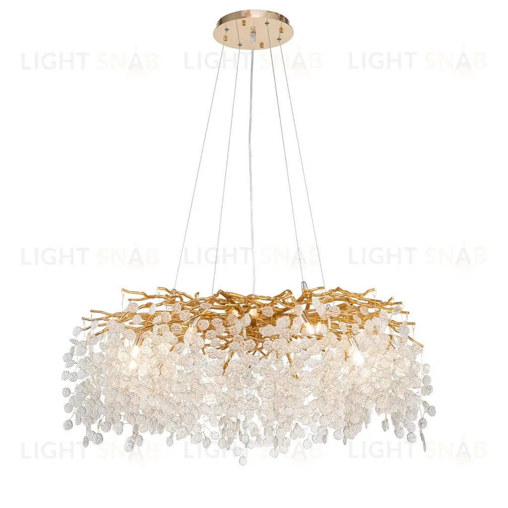 Подвесная люстра Delight Collection Shiro-noda FTB006R-100 brass/clear FTB006R-100 brass/clear