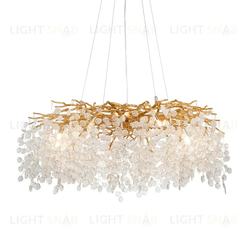 Подвесная люстра Delight Collection Shiro-noda FTB006R-100 brass/clear FTB006R-100 brass/clear
