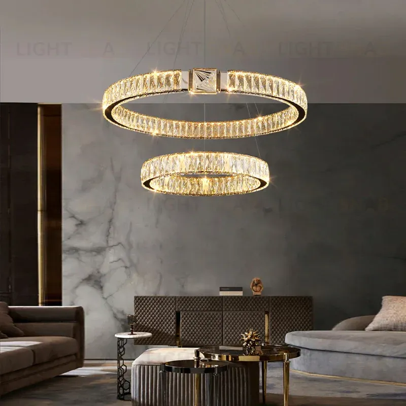 Подвесная люстра Delight Collection D8010P/2R/D600+400 gold D8010P/2R/D600+400 gold