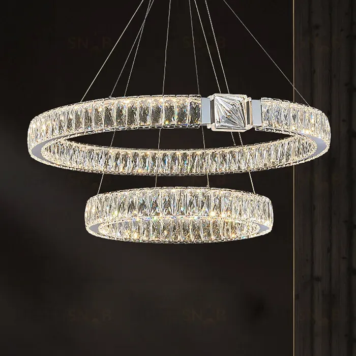 Подвесная люстра Delight Collection D8010P/2R/D800+600 silver D8010P/2R/D800+600 silver