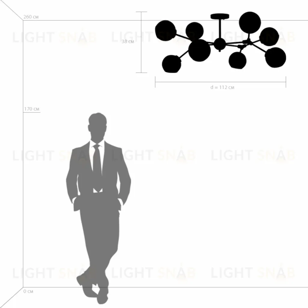 Люстра на штанге Lightstar Beta 785083 785083