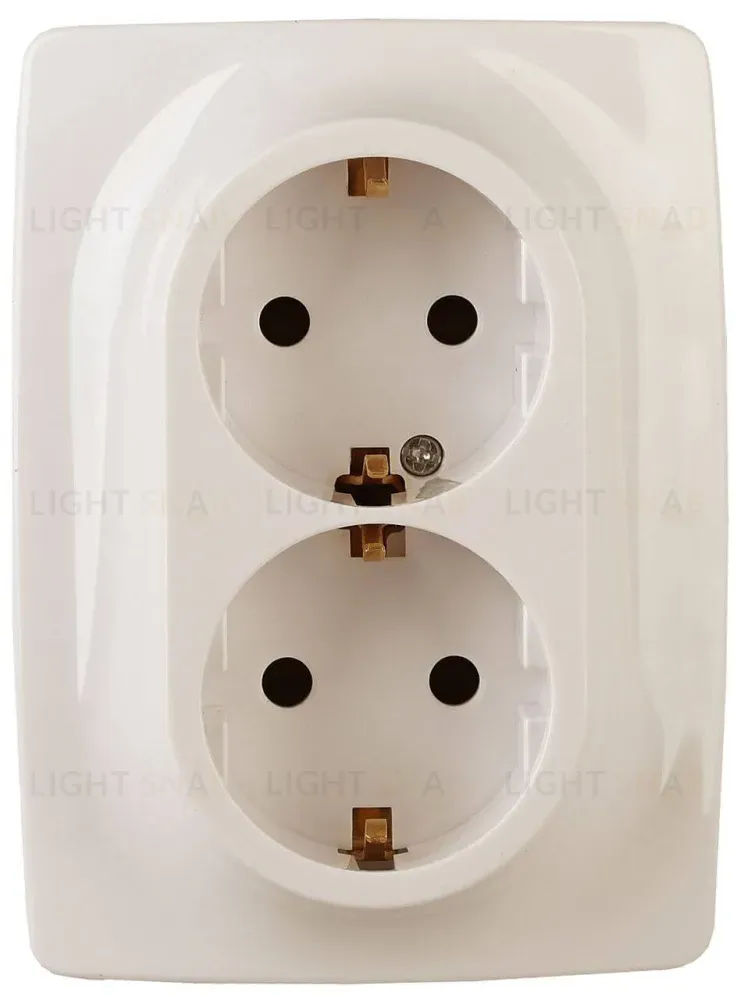 Розетка ЭРА 12 2x2P E Schuko 16A 250V 12-2106-02 Б0031229 Б0031229
