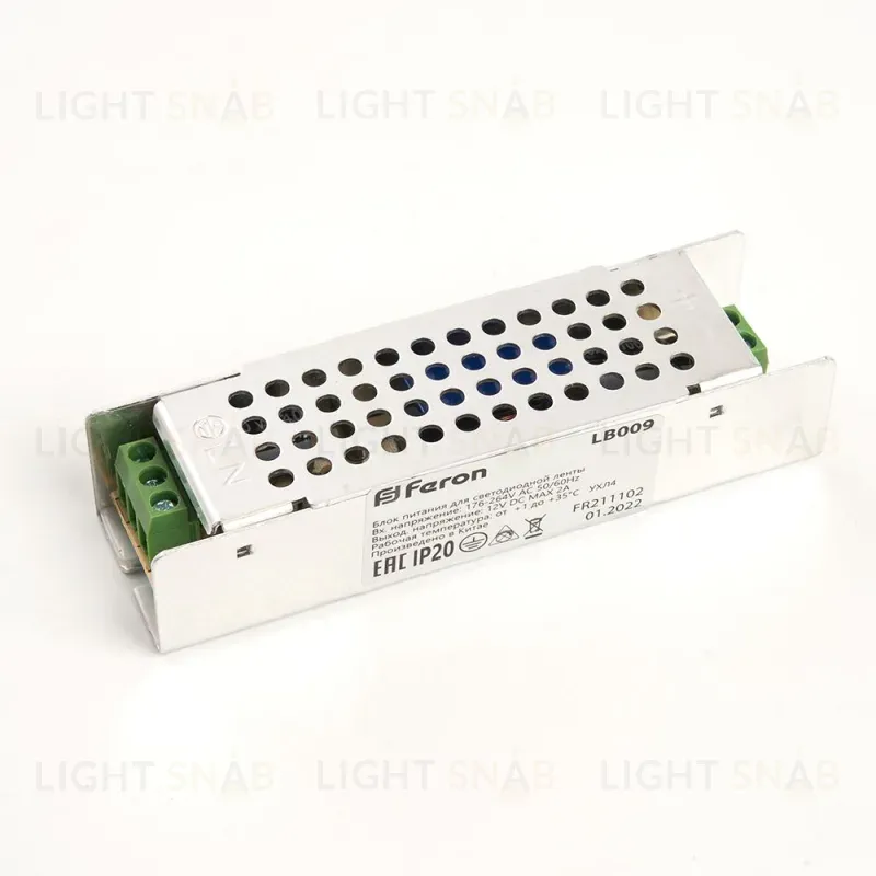 Блок питания для светодиодной ленты Feron LB009 12V 36W IP20 3A 176-264В 48007 48007