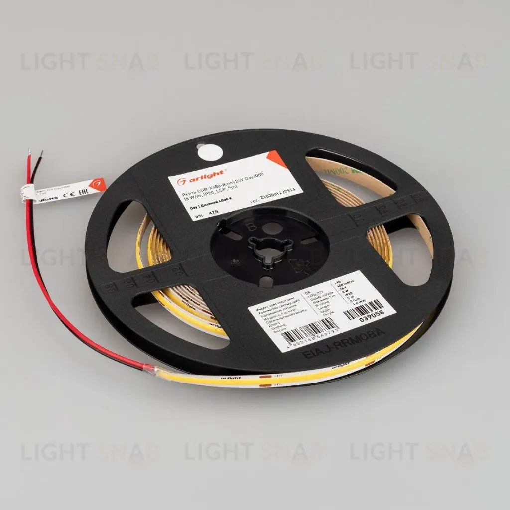 Светодиодная лента Arlight COB-X480-8mm 24V Day4000 8 W/m, IP20, CSP, 5m 039058 039058