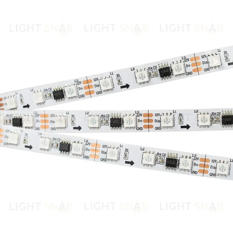 Светодиодная лента Arlight SPI-B60-10mm 12V RGB-PX3 14.4 W/m, IP20, 5060, 5m 026367(2) 026367(2)
