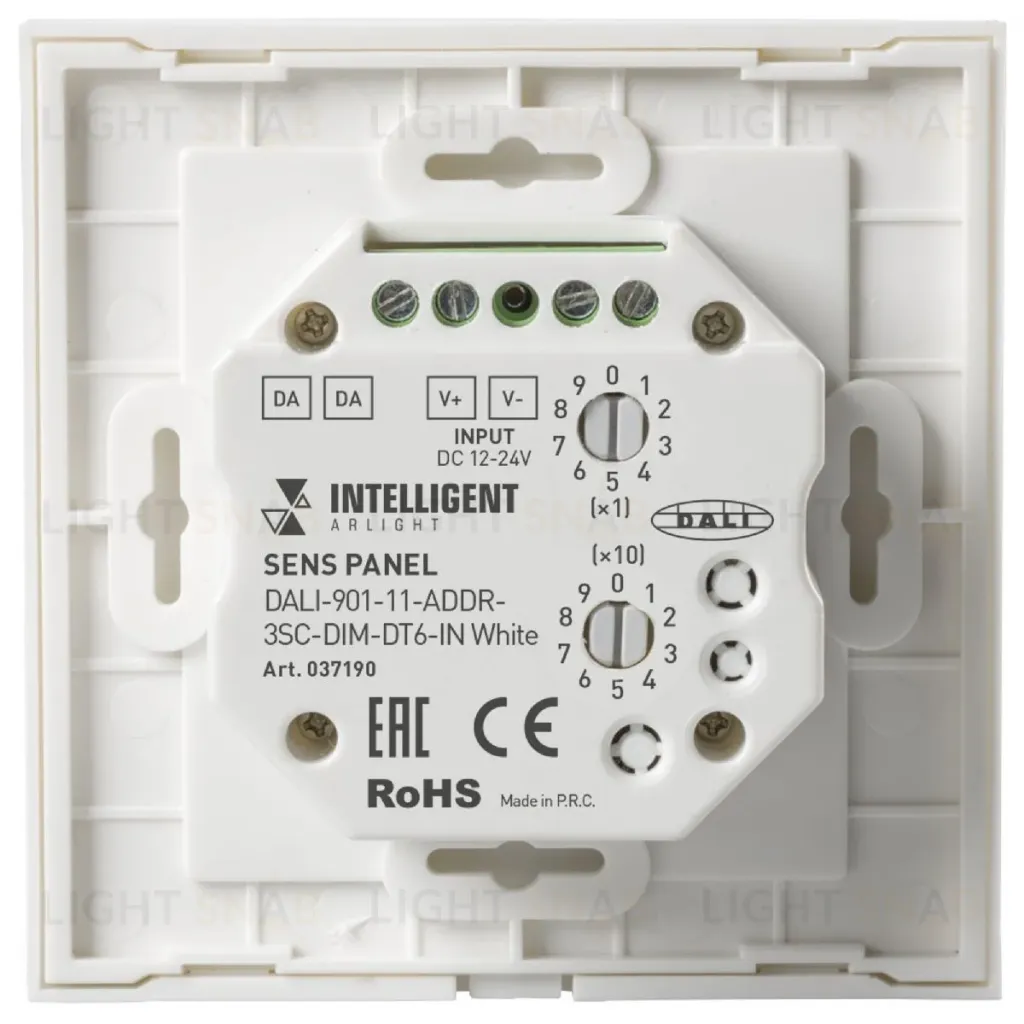Сенсорная панель Arlight DALI-901-11-ADDR-3SC-DIM-DT6-IN White BUS 037190 037190