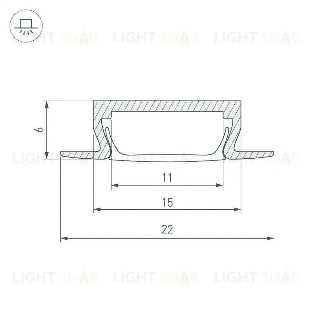 Профиль Arlight MIC-FS-2000 ANOD 038688 038688