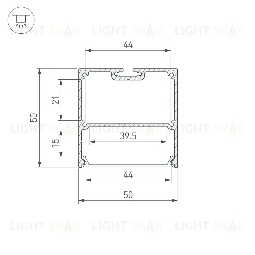 Профиль Arlight SL-LINE-5050-LW-2000 WHITE 038450 038450
