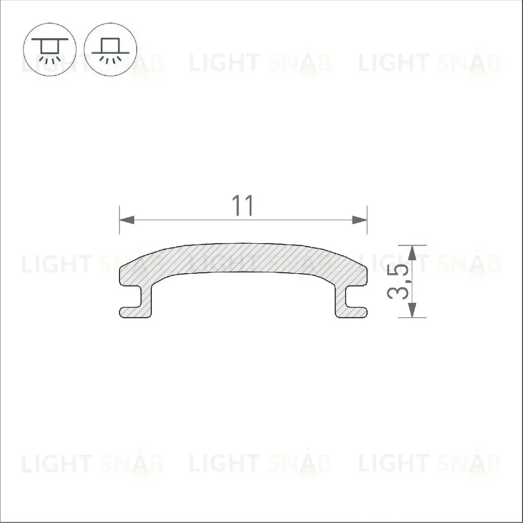 Экран Arlight STRETCH-SHADOW-10m OPAL-PVC A2-CONTOUR-PRO 040644 040644