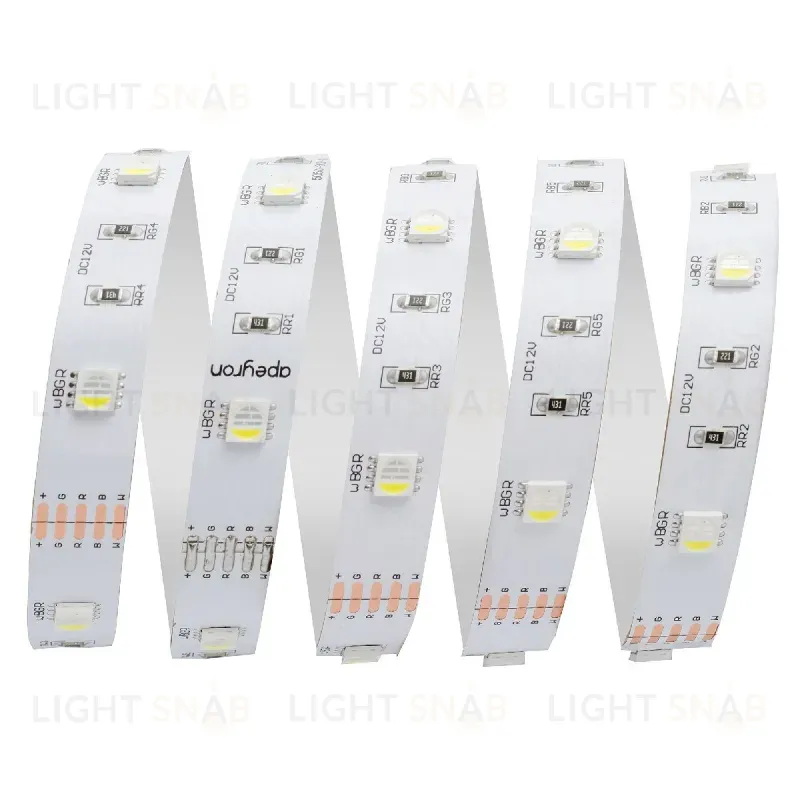 Светодиодная лента Apeyron 12В 7,2Вт/м smd5050 30д/м IP20 360Лм/м 5м RGBW 100BL 100BL