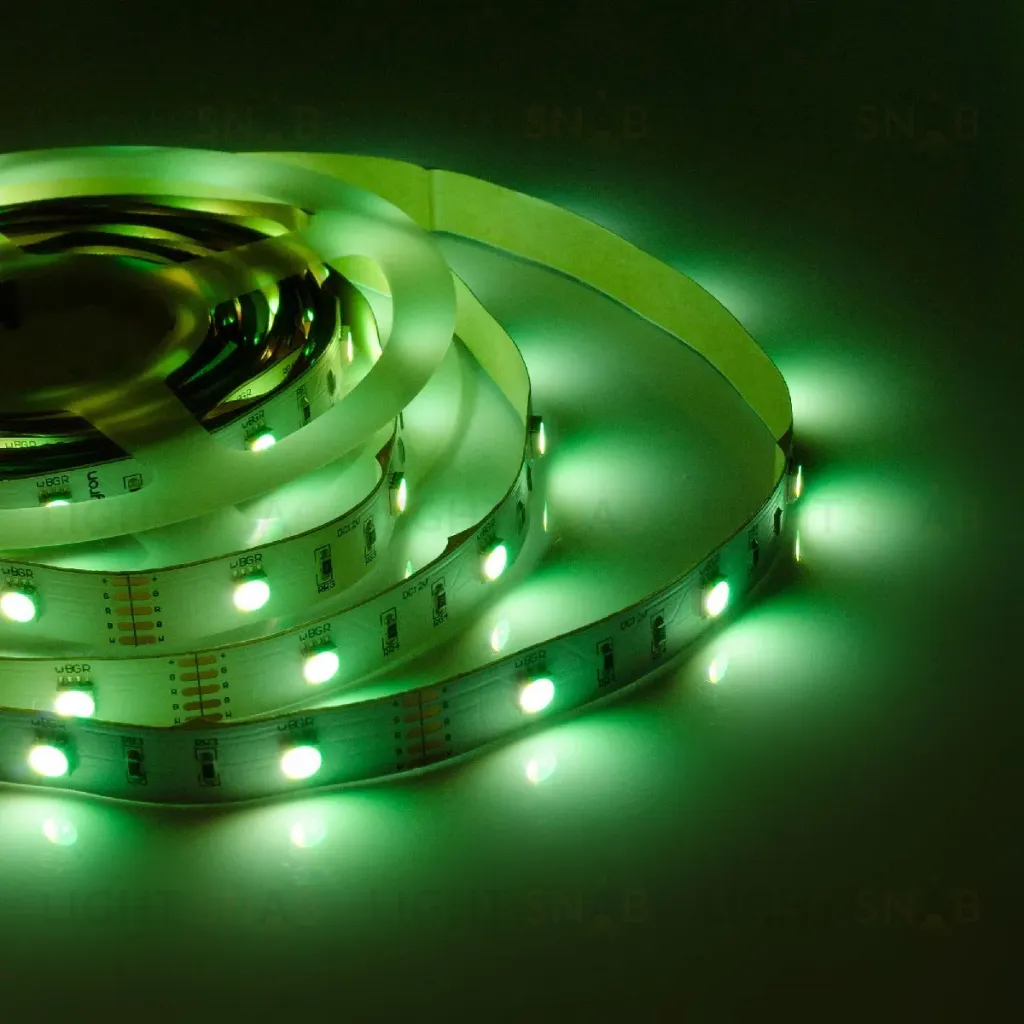 Светодиодная лента Apeyron 12В 7,2Вт/м smd5050 30д/м IP20 360Лм/м 5м RGBW 100BL 100BL