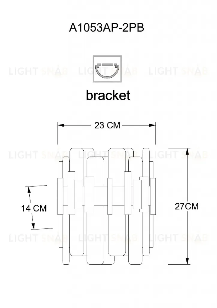 Настенный светильник Arte Lamp Alya A1053AP-2PB A1053AP-2PB