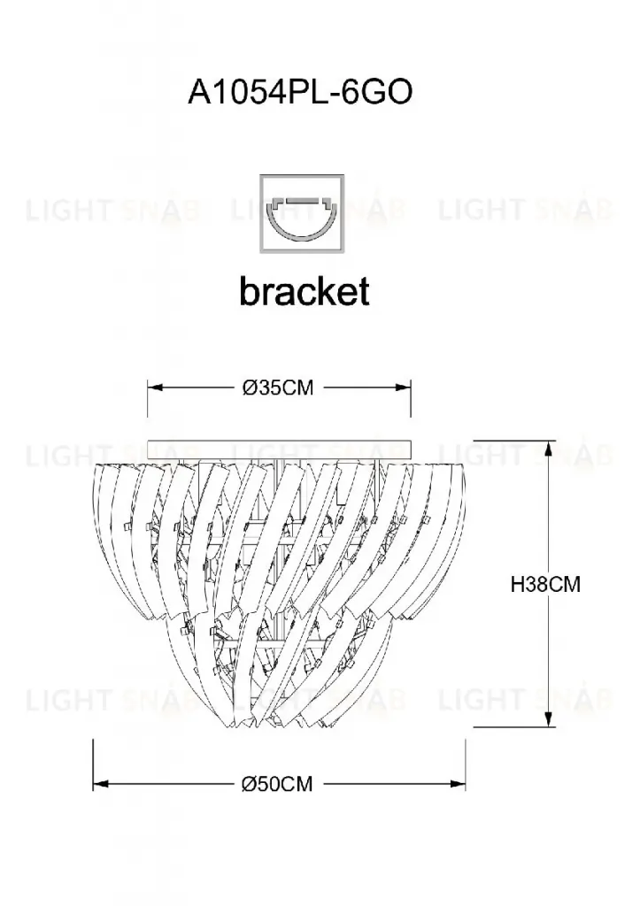 Потолочная люстра Arte Lamp Ella A1054PL-6GO A1054PL-6GO
