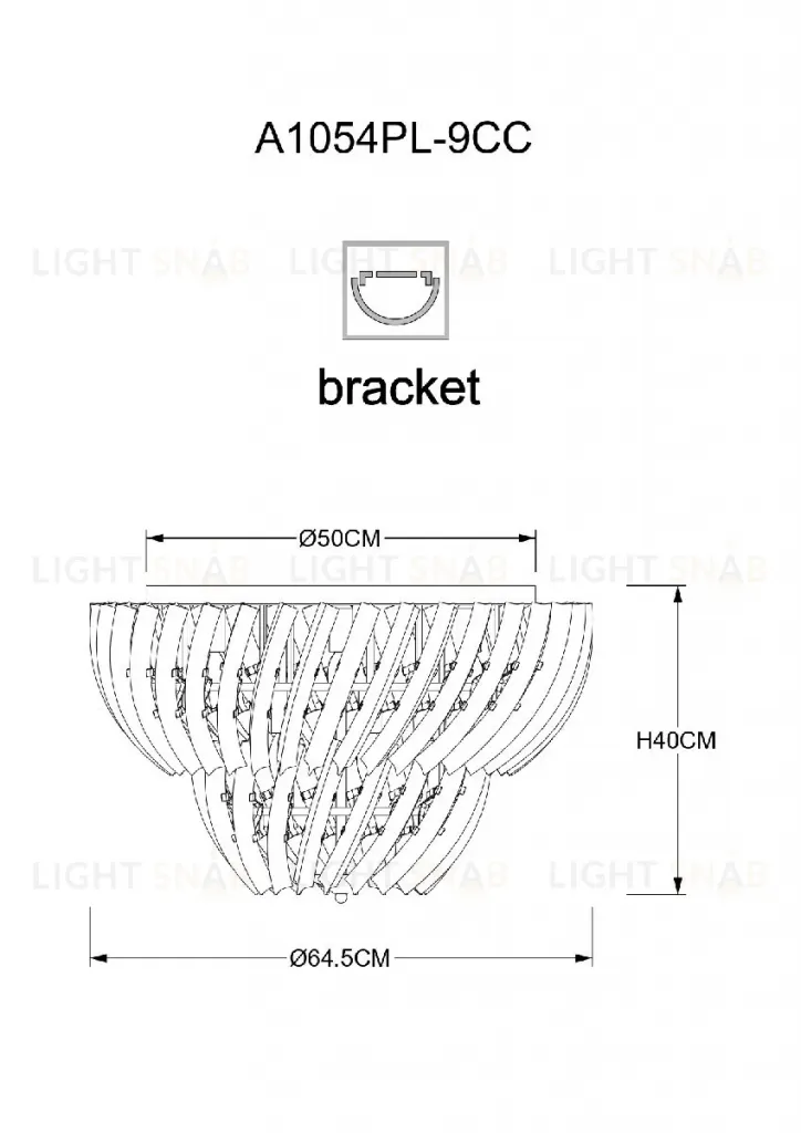Потолочная люстра Arte Lamp Ella A1054PL-9CC A1054PL-9CC