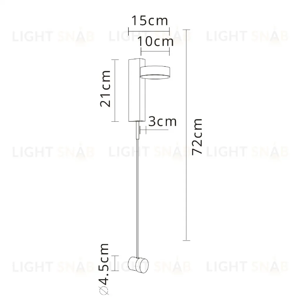 Настенный светильник Arte Lamp Mirach A2142AP-10BK A2142AP-10BK