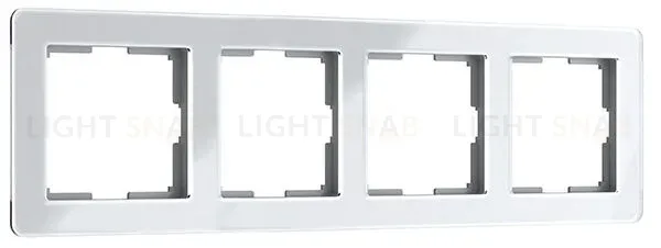 Рамка на 4 поста Werkel Acrylic белый 4690389190520 W0042701 a062131 4690389190520