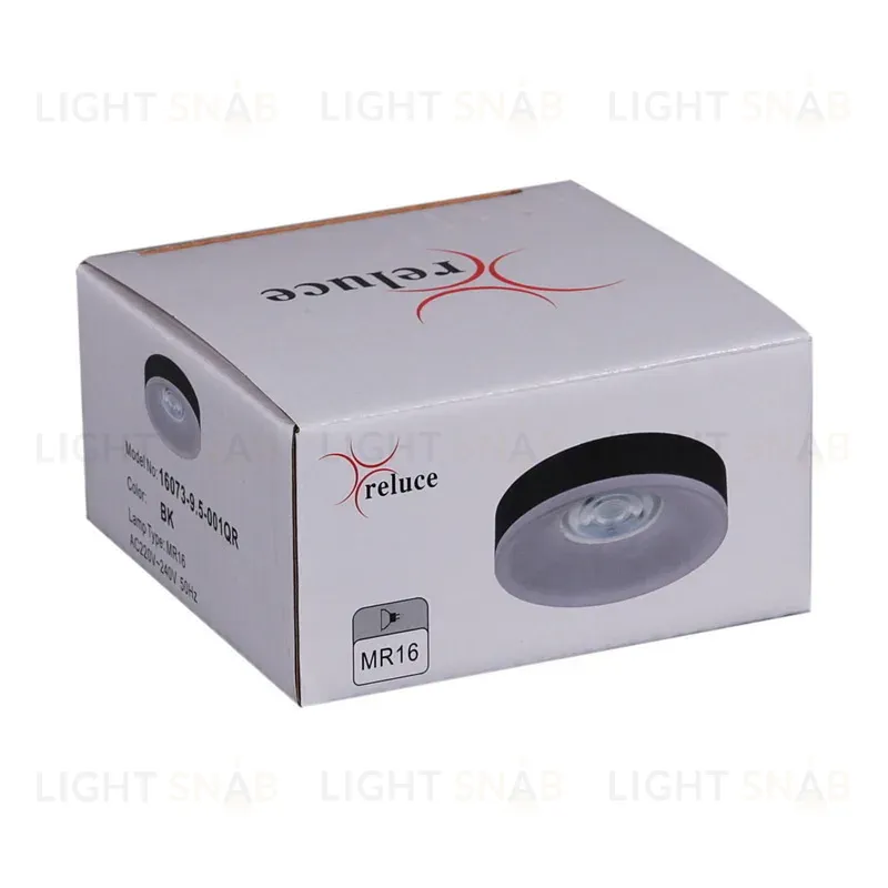 Точечный светильник Reluce 16073-9.5-001QR MR16 BK 16073-9.5-001QR MR16 BK